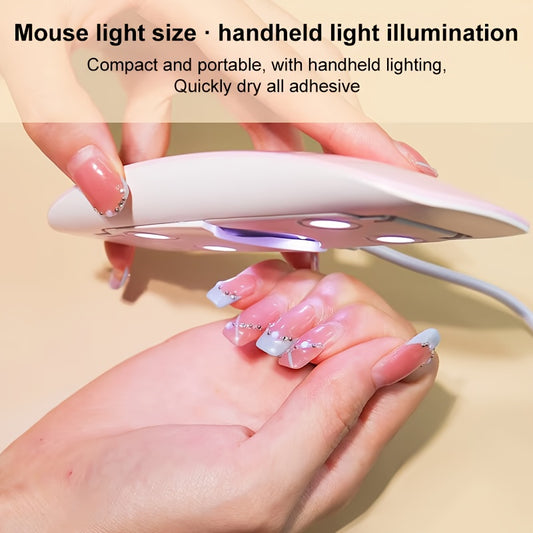 Mini UV LED Nail Lamp 6W – Fast Drying Gel Polish Light with Timer 💅✨