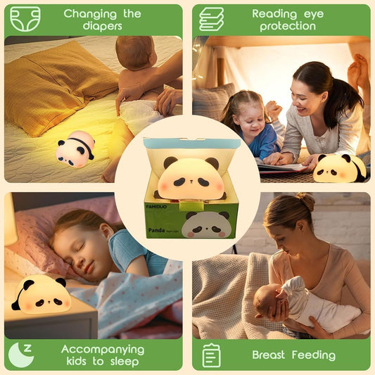 Cute Panda Rechargeable Lamp – Soft Night Light for Kids & Peaceful Sleep